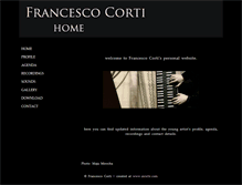 Tablet Screenshot of francescocorti.com